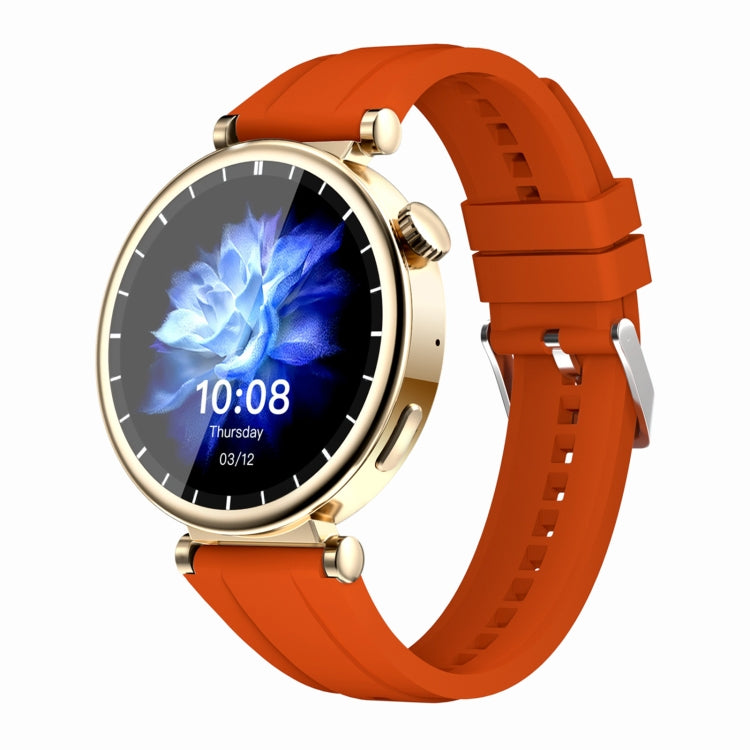 WS520 1.28 inch IP67 Sport Smart Watch, Support Bluetooth Call / Sleep / Blood Oxygen / Heart Rate / Blood Pressure Health Monitor(Gold+Orange) - Smart Watches by buy2fix | Online Shopping UK | buy2fix