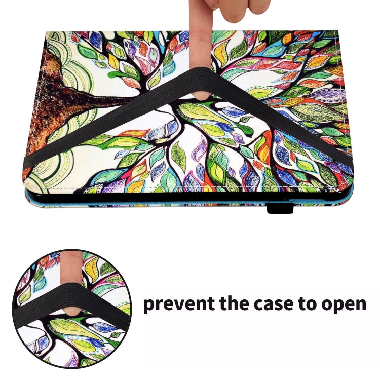 For iPad Pro 11 2024 Painted Elastic Band Smart Leather Tablet Case(Life Tree) - iPad Pro 11 2024 Cases by buy2fix | Online Shopping UK | buy2fix