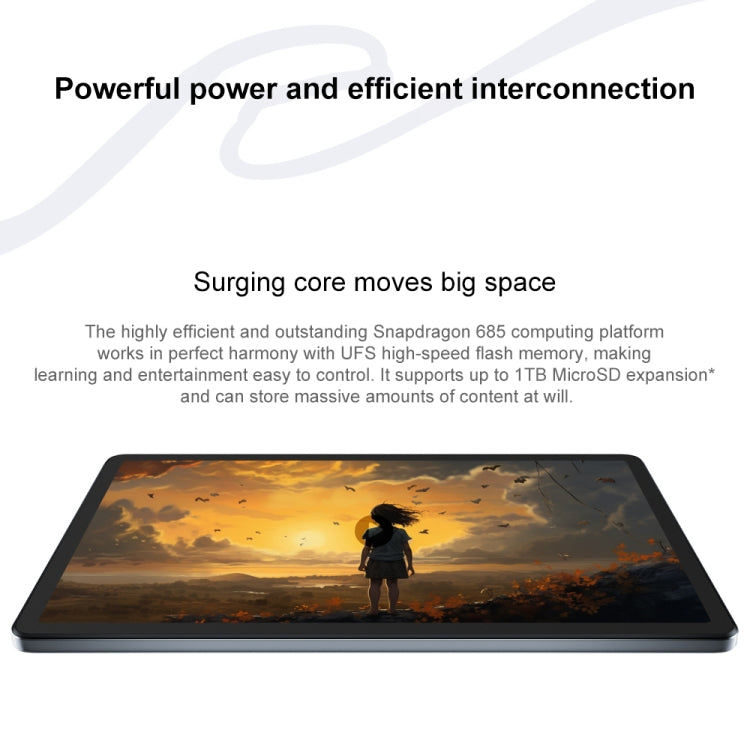 Lenovo Xiaoxin Pad 2024 Paperlike Screen Learning Version 11 inch WiFi Tablet, 8GB+128GB, Android 13, Qualcomm Snapdragon 685 Octa Core, Support Face Identification(Dark Grey) - Lenovo by Lenovo | Online Shopping UK | buy2fix