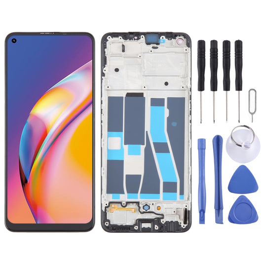 For OPPO Reno5 Lite OLED LCD Screen Digitizer Full Assembly with Frame - LCD Screen by buy2fix | Online Shopping UK | buy2fix