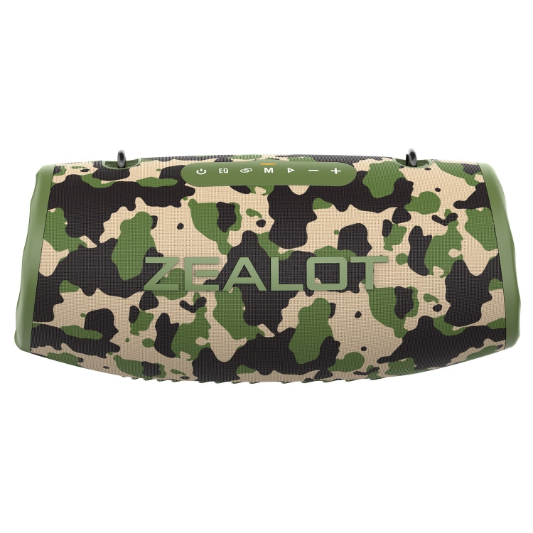 Zealot S87 80W Portable Outdoor Bluetooth Speaker with RGB Light(Camouflage) - Waterproof Speaker by ZEALOT | Online Shopping UK | buy2fix