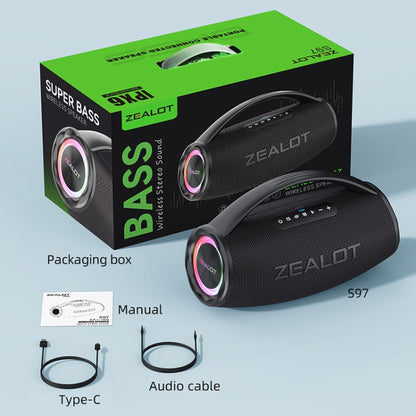 Zealot S97 80W Outdoor Portable RGB Light Bluetooth Speaker(Camouflage) - Waterproof Speaker by ZEALOT | Online Shopping UK | buy2fix