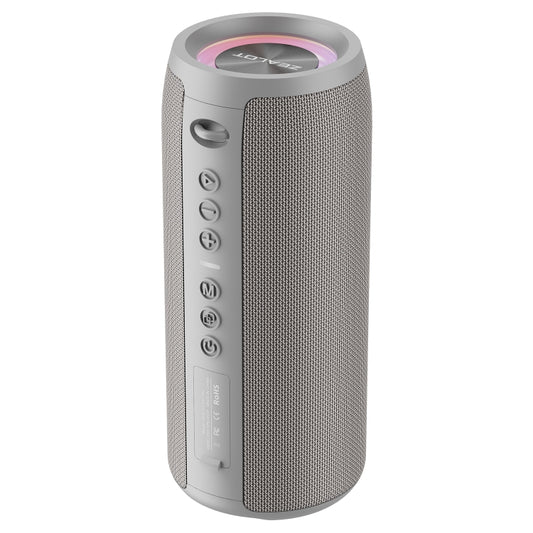 Zealot S51 Pro Shocking Bass Bluetooth Speaker with Colorful Light(Grey) - Desktop Speaker by ZEALOT | Online Shopping UK | buy2fix