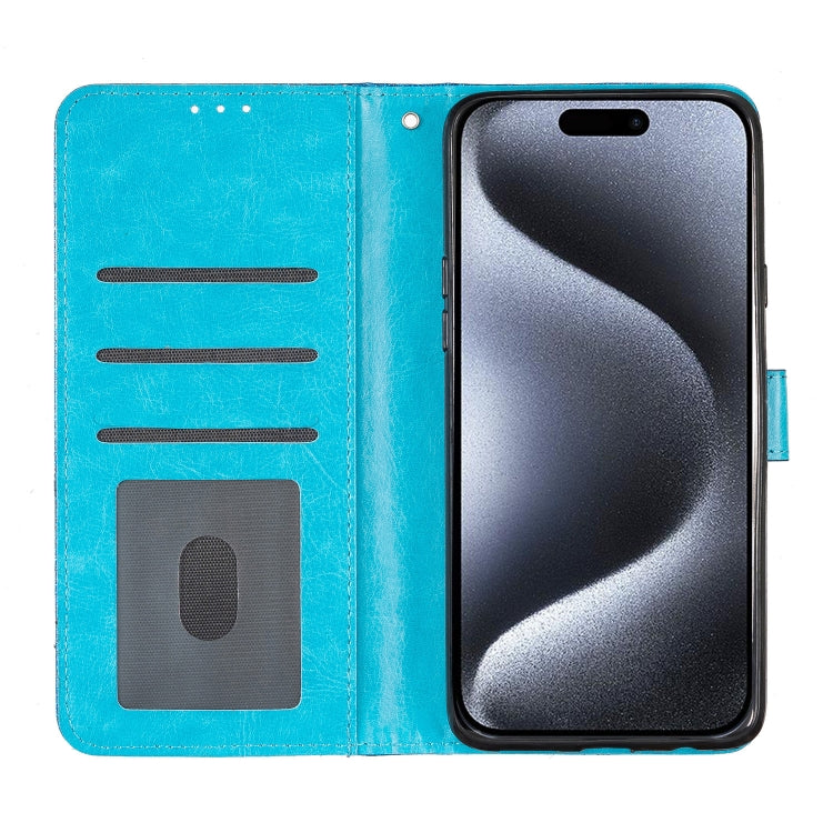 For iPhone 16 Pro Glitter Powder Flip Leather Phone Case(Blue) - iPhone 16 Pro Cases by buy2fix | Online Shopping UK | buy2fix