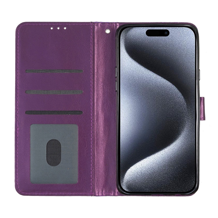 For iPhone 16 Pro Max Glitter Powder Flip Leather Phone Case(Purple) - iPhone 16 Pro Max Cases by buy2fix | Online Shopping UK | buy2fix