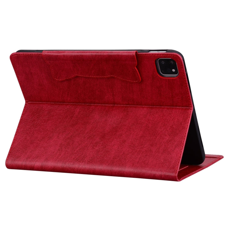 For iPad Pro 13 2024 Cat Buckle Leather Smart Tablet Case(Red) - iPad Pro 13 2024 Cases by buy2fix | Online Shopping UK | buy2fix