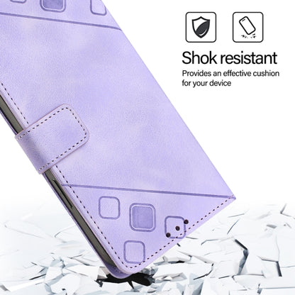 For Blackview A52 Skin Feel Embossed Leather Phone Case(Light Purple) - More Brand by buy2fix | Online Shopping UK | buy2fix