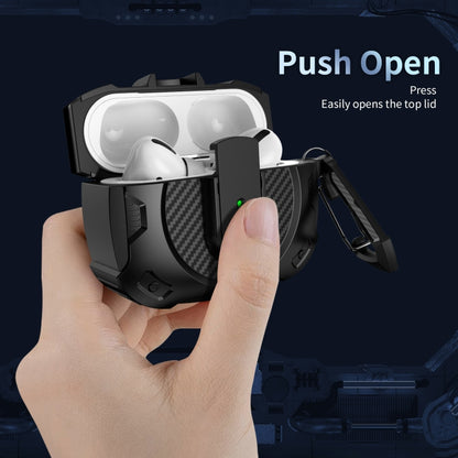 For AirPods 3 Lock Shockproof Bluetooth Earphone Protective Case(Black White) - For AirPods 3 by buy2fix | Online Shopping UK | buy2fix