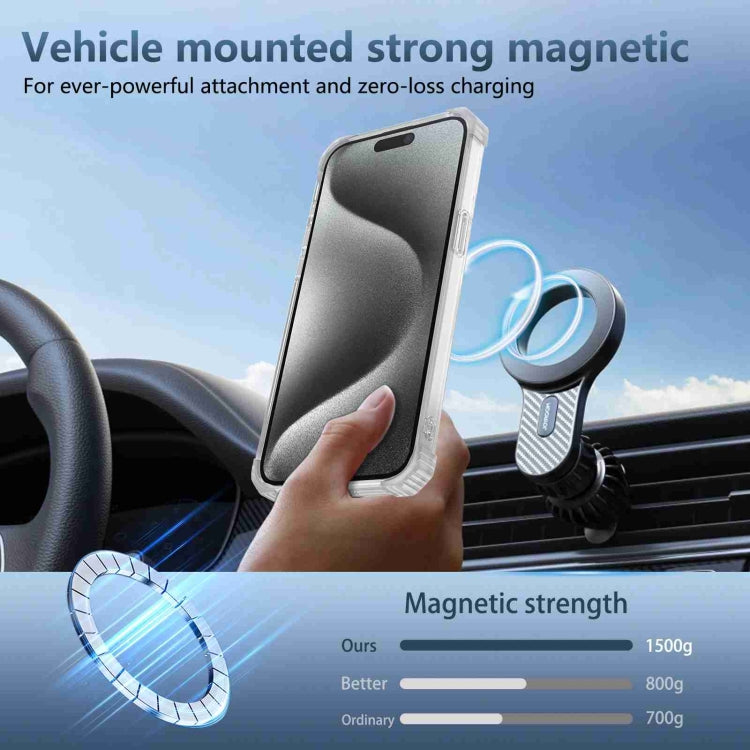 For iPhone 14 Pro Max Transparent MagSafe Magnetic Phone Case(Transparent) - iPhone 14 Pro Max Cases by buy2fix | Online Shopping UK | buy2fix