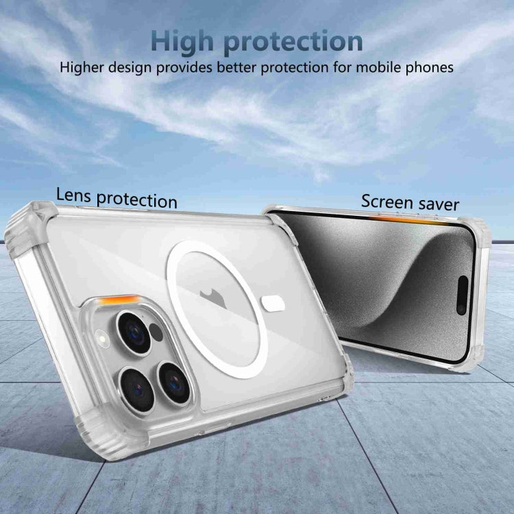 For iPhone 15 Plus Transparent MagSafe Magnetic Phone Case(Transparent) - iPhone 15 Plus Cases by buy2fix | Online Shopping UK | buy2fix