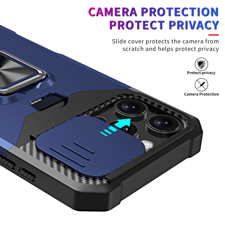 For iPhone 16 Pro Max Camera Shield Card Slot PC+TPU Phone Case(Gold) - iPhone 16 Pro Max Cases by buy2fix | Online Shopping UK | buy2fix