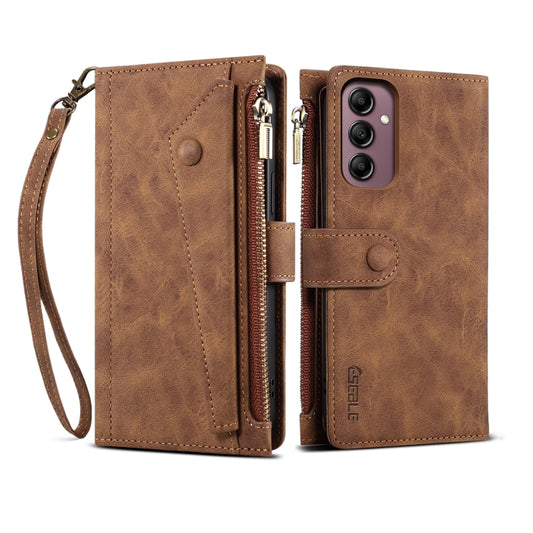 For Samsung Galaxy S25+ 5G ESEBLE Retro Frosted RFID Flip Leather Phone Case(Brown) - Galaxy S25+ 5G Cases by ESEBLE | Online Shopping UK | buy2fix