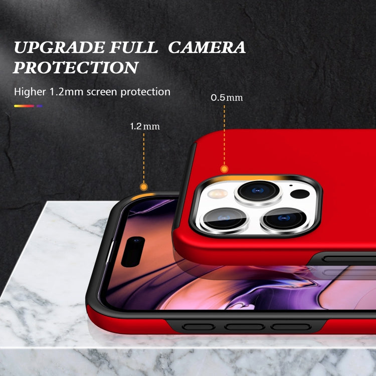 For iPhone 16 Pro Magnetic Ring Holder Phone Case(Red) - iPhone 16 Pro Cases by buy2fix | Online Shopping UK | buy2fix