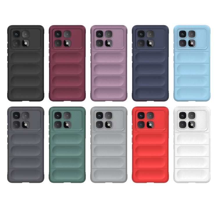 For Redmi K70 Ultra Global Magic Shield TPU + Flannel Phone Case(Red) - Xiaomi Cases by buy2fix | Online Shopping UK | buy2fix