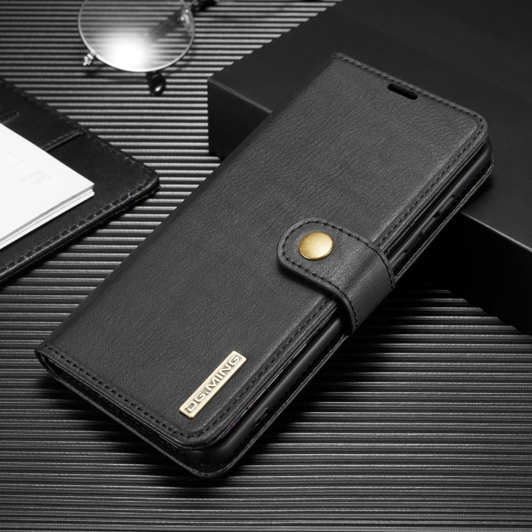 For Samsung Galaxy Note20 Ultra DG.MING Crazy Horse Texture Flip Detachable Magnetic Leather Case with Holder & Card Slots & Wallet(Black) - Galaxy Note20 Ultra Cases by DG.MING | Online Shopping UK | buy2fix