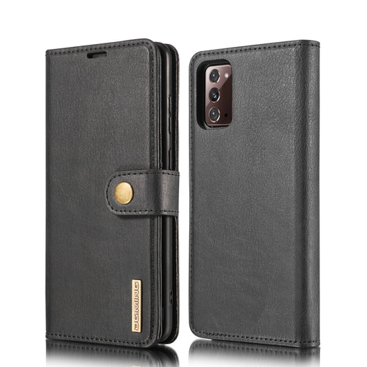 For Samsung Galaxy Note20 DG.MING Crazy Horse Texture Flip Detachable Magnetic Leather Case with Holder & Card Slots & Wallet(Black) - Galaxy Note20 Cases by DG.MING | Online Shopping UK | buy2fix