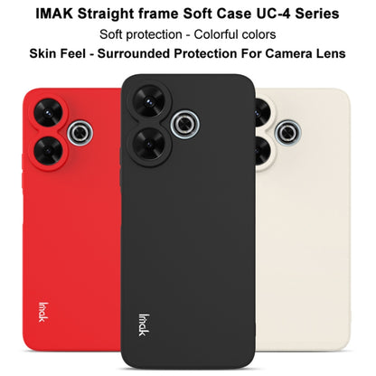 For Xiaomi Redmi 13 4G Global IMAK UC-4 Series Straight Edge TPU Soft Phone Case(Black) - Redmi 13 Cases by imak | Online Shopping UK | buy2fix