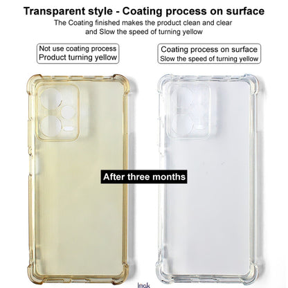 For Xiaomi Redmi 13 4G Global imak Shockproof Airbag TPU Phone Case(Transparent Black) - Redmi 13 Cases by imak | Online Shopping UK | buy2fix