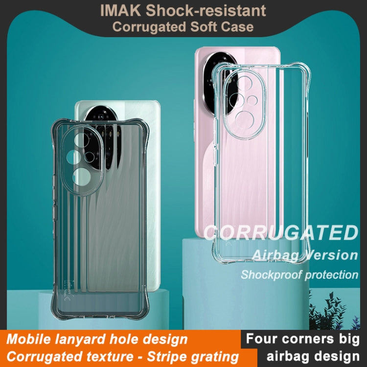 For Honor 200 Pro IMAK Corrugated Texture Airbag TPU Phone Case(Transparent) - Honor Cases by imak | Online Shopping UK | buy2fix