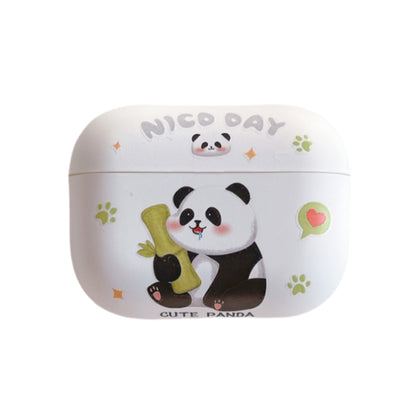 For AirPods Pro 2 Panda Pattern Earbuds Box Frosted TPU Case(Cute Panda) - For AirPods Pro 2 by buy2fix | Online Shopping UK | buy2fix