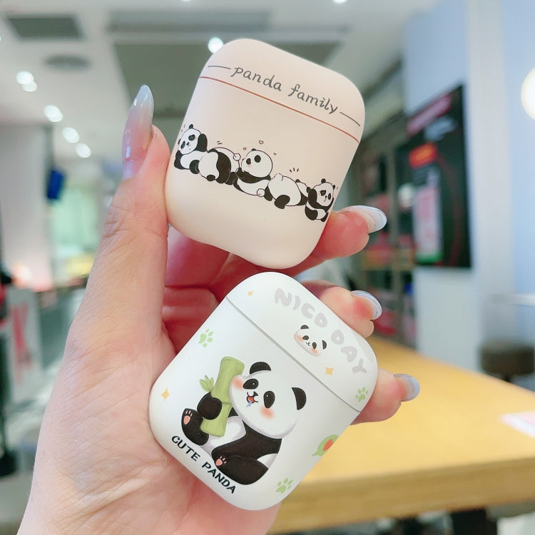 For AirPods Pro 2 Panda Pattern Earbuds Box Frosted TPU Case(Cute Panda) - For AirPods Pro 2 by buy2fix | Online Shopping UK | buy2fix