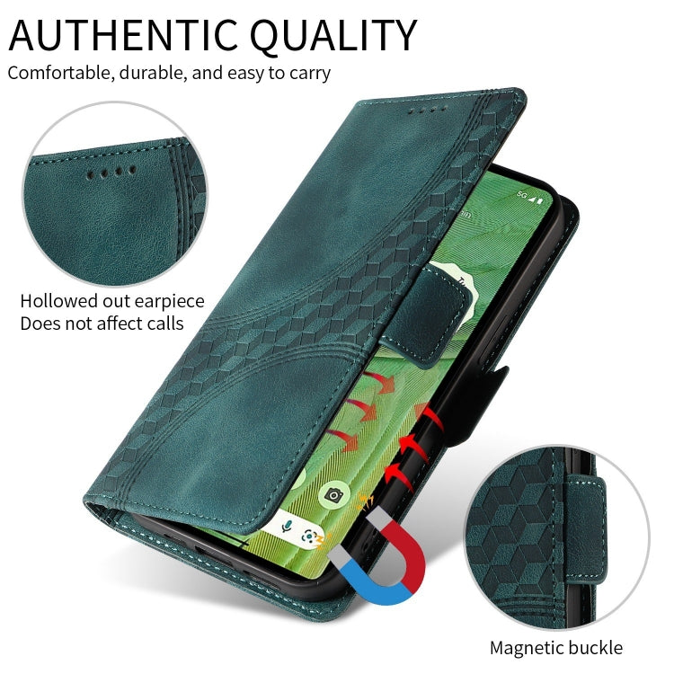 For Redmi K70 / K70 Pro Embossed Rhombus Starry Leather Phone Case(Green) - K70 Pro Cases by buy2fix | Online Shopping UK | buy2fix