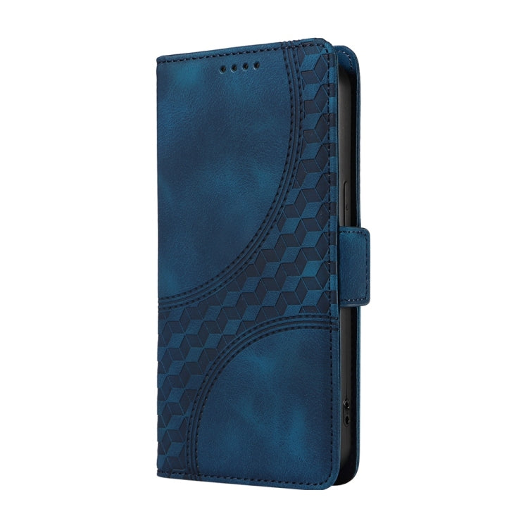 For Redmi K70 Ultra Embossed Rhombus Starry Leather Phone Case(Blue) - Xiaomi Cases by buy2fix | Online Shopping UK | buy2fix