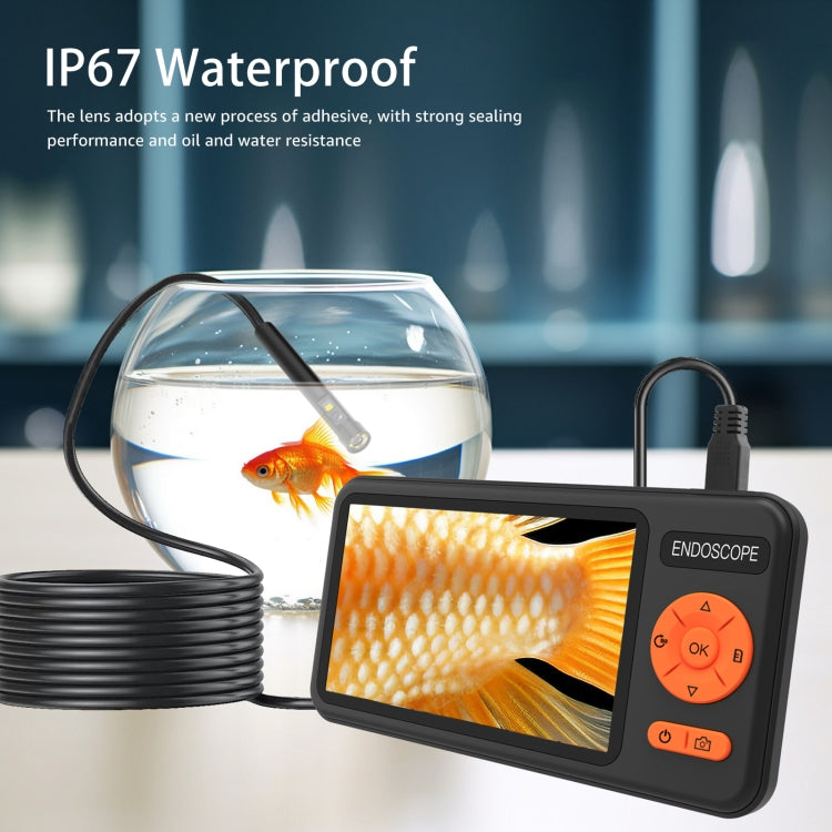 T29 5 inch IPS Screen 7.9mm Triple Lens IP67 Waterproof Industrial Endoscope With Bracket, Length:10m -  by buy2fix | Online Shopping UK | buy2fix