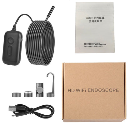 Y15 3.9mm Single Camera WiFi Connected Hard Cable HD Industrial Endoscope, Length:3.5m(Black) -  by buy2fix | Online Shopping UK | buy2fix