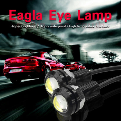 10pcs 23mm 1.5W DC12V Motorcycle Eagle Eye Light Double Lens Strobe Light(White Light) - Eagle Eye Lights by buy2fix | Online Shopping UK | buy2fix