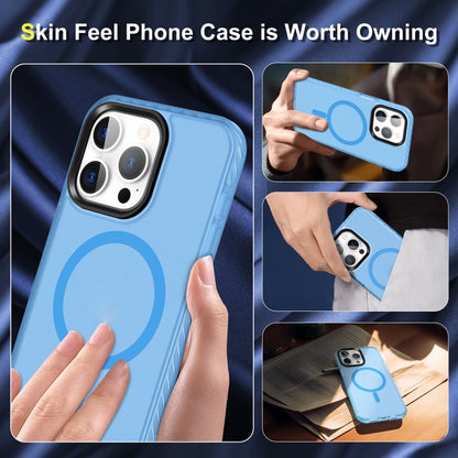 For iPhone 14 Pro Skin Feel Airbag Shockproof MagSafe Phone Case(Blue) - iPhone 14 Pro Cases by buy2fix | Online Shopping UK | buy2fix