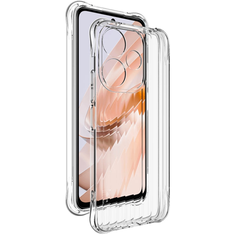 For Redmi 13 4G Global IMAK Corrugated Texture Airbag TPU Phone Case(Transparent) - Xiaomi Cases by imak | Online Shopping UK | buy2fix