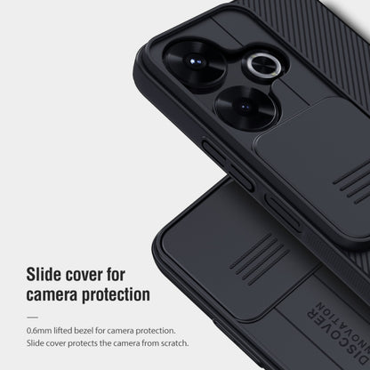 For Xiaomi Poco M6 4G NILLKIN Black Mirror Series Camshield PC Phone Case(Black) - Xiaomi Cases by NILLKIN | Online Shopping UK | buy2fix