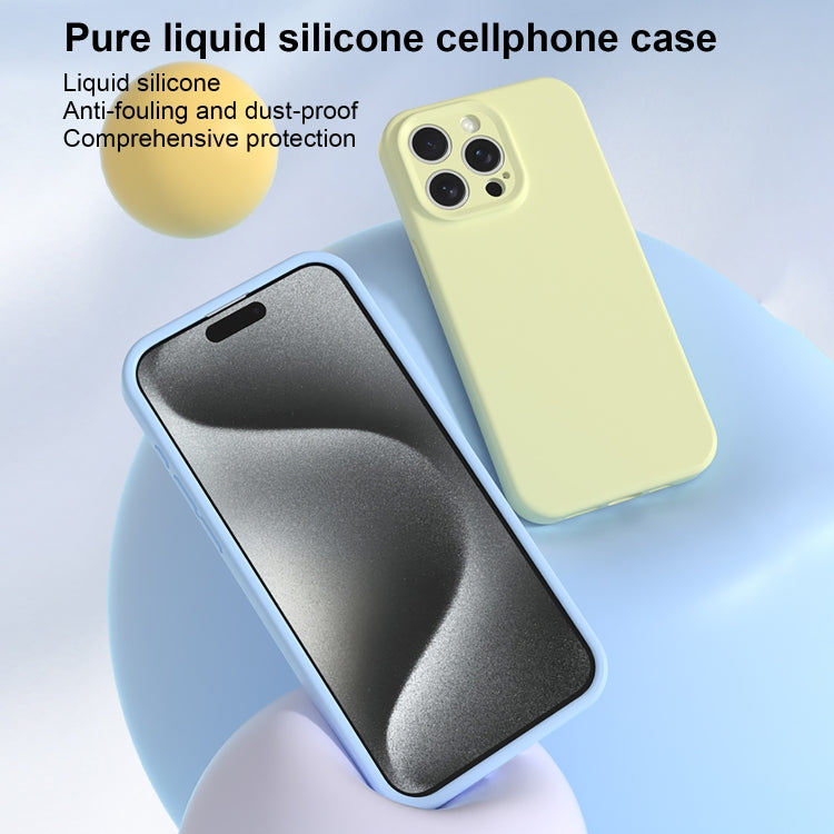 For iPhone 16 Precise Hole Liquid Silicone Jelly Color Full Coverage Phone Case(Caramel Brown) - iPhone 16 Cases by buy2fix | Online Shopping UK | buy2fix