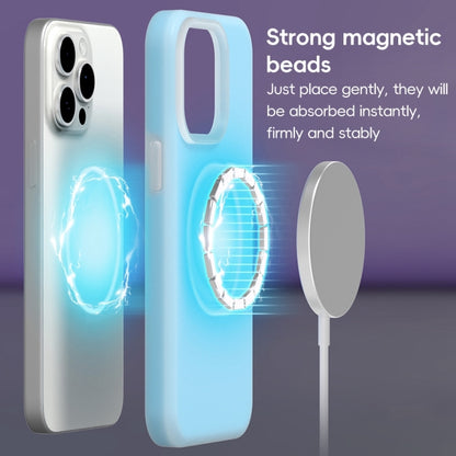 For iPhone 16 Pro Jelly Liquid Silicone MagSafe Magnetic Phone Case(Berry Powder) - iPhone 16 Pro Cases by buy2fix | Online Shopping UK | buy2fix