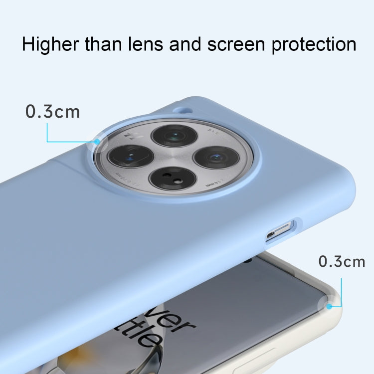 For OnePlus 12 All-inclusive Liquid Silicone Phone Case(Glacier Blue) - OnePlus Cases by buy2fix | Online Shopping UK | buy2fix