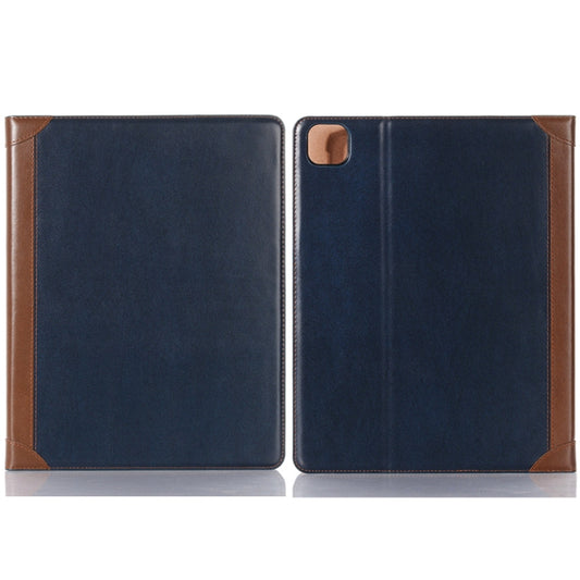 For iPad Pro 11 2024 Book Style Stitching Leather Tablet Case(Blue) - iPad Pro 11 2024 Cases by buy2fix | Online Shopping UK | buy2fix