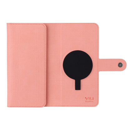 For Samsung Galaxy S24+ 5G ViLi GHB-C Series RFID MagSafe Magnetic Flip Leather Phone Case(Pink) - Galaxy S24+ 5G Cases by ViLi | Online Shopping UK | buy2fix