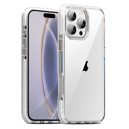 For iPhone 16 Pro TPE Airbag TPU+ PC Full Coverage Phone Case(White) - iPhone 16 Pro Cases by buy2fix | Online Shopping UK | buy2fix