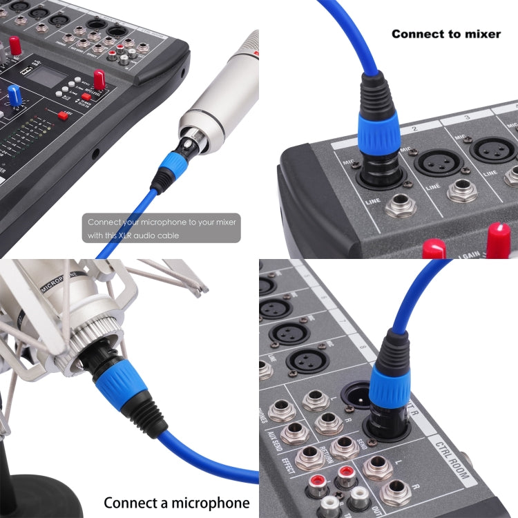 JC1015 XLR 3pin Male to Female Audio Cable, Length:1m(Yellow) - Microphone Audio Cable & Connector by buy2fix | Online Shopping UK | buy2fix