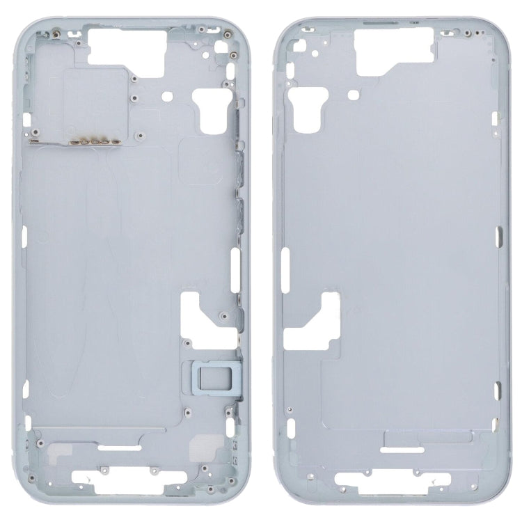 For iPhone 15 Middle Frame Bezel Plate with Side Keys + Card Tray, Version:China Version(Blue) - LCD Related Parts by buy2fix | Online Shopping UK | buy2fix