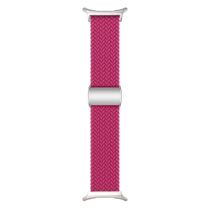 For Samsung Galaxy Watch Ultra 47mm Nylon Loop Magnetic Buckle Watch Band(Raspberry) - Watch Bands by buy2fix | Online Shopping UK | buy2fix