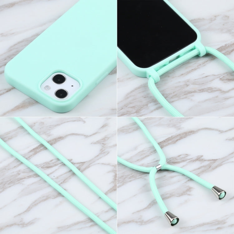 For iPhone 16 Pro Max Candy Colors TPU Protective Phone Case with Lanyard(Mint Green) - iPhone 16 Pro Max Cases by buy2fix | Online Shopping UK | buy2fix