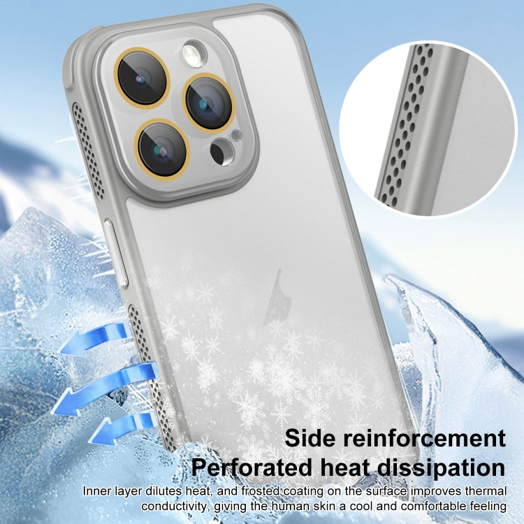 For iPhone 16 Plus Side Cooling Skin Feel Frosted Phone Case(Blue) - iPhone 16 Plus Cases by buy2fix | Online Shopping UK | buy2fix