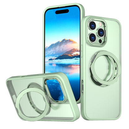 For iPhone 16 Pro Wing Series MagSafe Magnetic Ring Holder Phone Case(Avocado Green) - iPhone 16 Pro Cases by buy2fix | Online Shopping UK | buy2fix