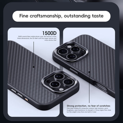 For iPhone 16 Pro Carbon Fiber Kevlar MagSafe Magnetic Phone Case(Black) - iPhone 16 Pro Cases by buy2fix | Online Shopping UK | buy2fix