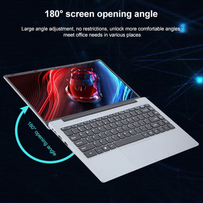 14 inch Windows 11 Laptop, 8GB+1TB, Gen 4th Intel Core i3 CPU, 180 Degree Rotation Axis(Silver) - Others by buy2fix | Online Shopping UK | buy2fix