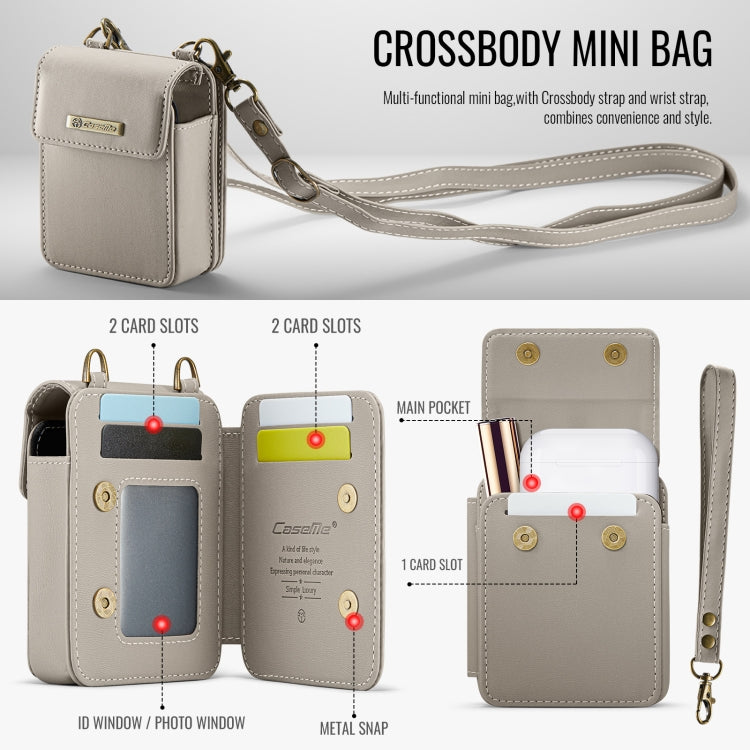 CaseMe Me50 Mini Universal Bag for Apple and Samsung Headphones + Lipstick(Khaki) - For AirPods 1/2 by CaseMe | Online Shopping UK | buy2fix