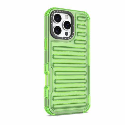 For iPhone 16 Pro Max High Transparency TPU Hybrid PC Airbag Phone Case(Transparent Green) - iPhone 16 Pro Max Cases by buy2fix | Online Shopping UK | buy2fix