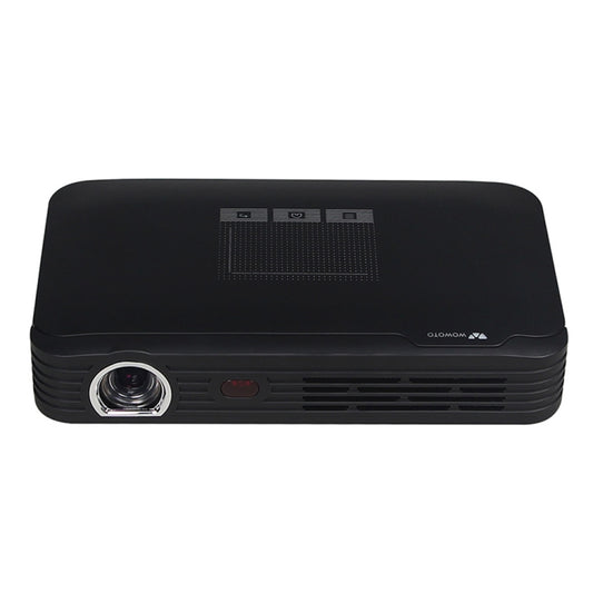 WOWOTO T9 1280 x 800 RGB LED Portable Projector Android 6.0 2GB+16GB, Plug Type:UK Plug(Black) - LED Projector by WOWOTO | Online Shopping UK | buy2fix